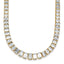 14k 29 1/6 carat Lab Grown Diamond VS+ F+ Complete 17 inch Emerald Graduated Tennis Necklace