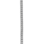 14k White Gold 11 5/8 carat Lab Grown Diamond VS/SI+ G+ Complete Round 20 inch Graduated Tennis Necklace