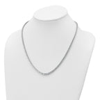 14k White Gold 11 5/8 carat Lab Grown Diamond VS+ F+ Complete Round 20 inch Graduated Tennis Necklace
