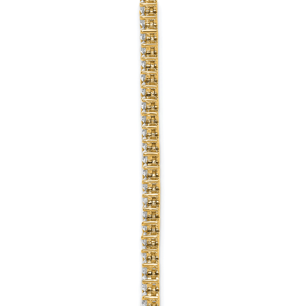 14k 11 5/8 carat Lab Grown Diamond VS/SI+ G+ Complete Round 20 inch Graduated Tennis Necklace