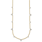 14k 1 3/4 carat Lab Grown Diamond VS/SI+ G+ Eleven Station 18 inch Necklace