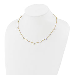 14k 1 3/4 carat Lab Grown Diamond VS/SI+ G+ Eleven Station 18 inch Necklace