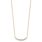 14k 7/8 carat Lab Grown Diamond VS/SI+ G+ Complete 18 inch Fashion Bar Necklace