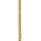 14k 16 1/3 carat Lab Grown Diamond VS+ F+ Complete Round 18 inch Graduated Tennis Necklace