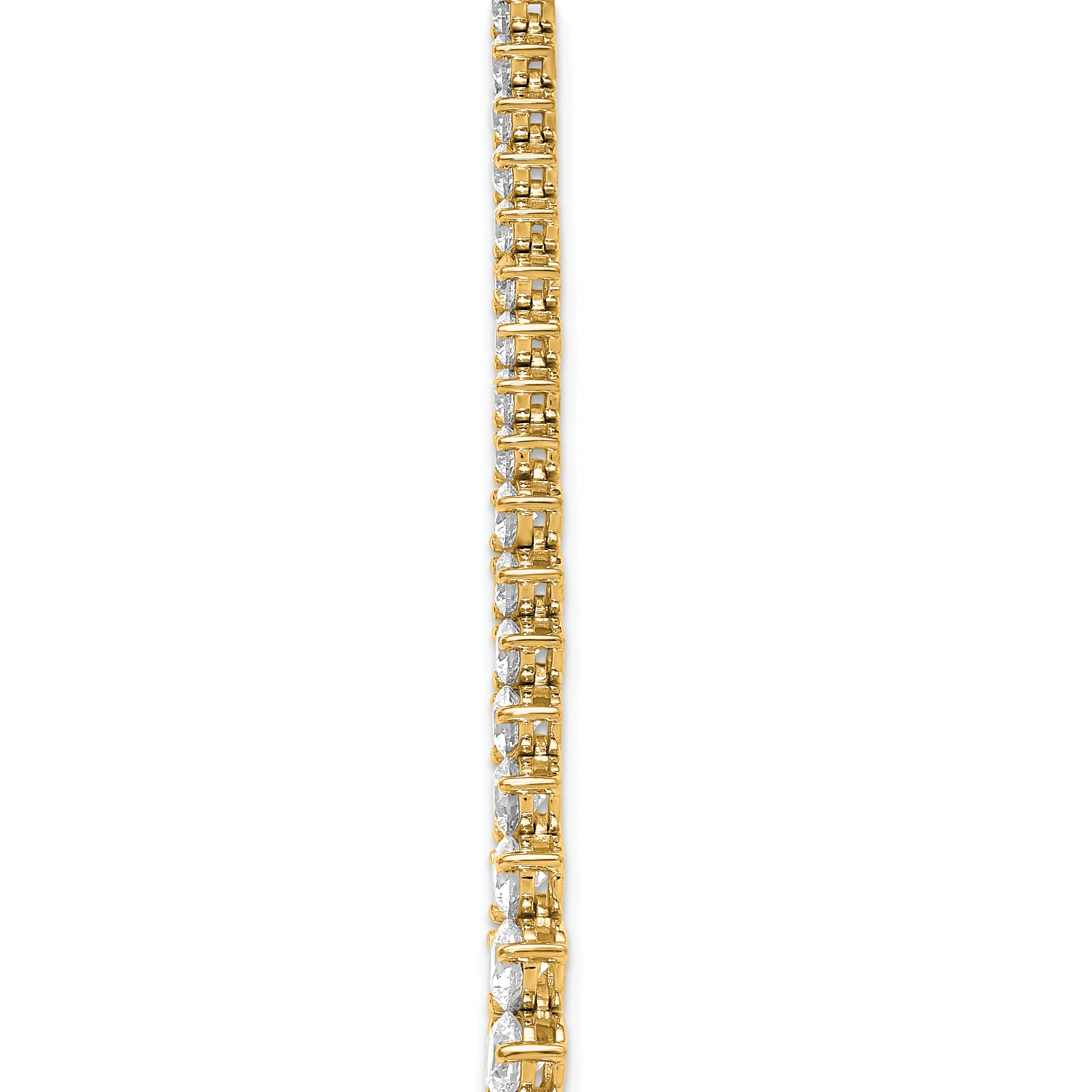 14k 11 5/8 carat Certified Lab Grown Diamond VS/SI+ G+ Complete Round 20 inch Graduated Tennis Necklace