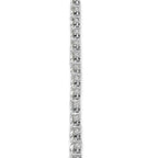 14k White Gold 26 3/4 carat Certified Lab Grown Diamond VS/SI+ G+ Complete Round 18 inch Graduated Tennis Necklace