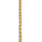 14k 26 3/4 carat Lab Grown Diamond VS+ F+ Complete Round 18 inch Graduated Tennis Necklace