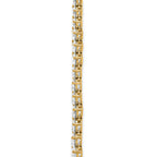 14k 27 3/4 carat Certified Lab Grown Diamond VS+ F+ Complete Round 16 inch Graduated Tennis Necklace
