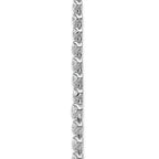 14k White Gold 11 carat Lab Grown Diamond VS+ F+ Complete Round 20 inch Graduated Tennis Necklace