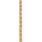14k 11 carat Lab Grown Diamond VS+ F+ Complete Round 20 inch Graduated Tennis Necklace
