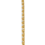 14k 14 3/8 carat Lab Grown Diamond VS+ F+ Complete 16 inch Graduated Layered Tennis Necklace