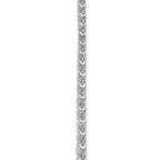 14k White Gold 14 7/8 carat Lab Grown Diamond VS+ F+ Complete 18 inch Graduated Layered Tennis Necklace