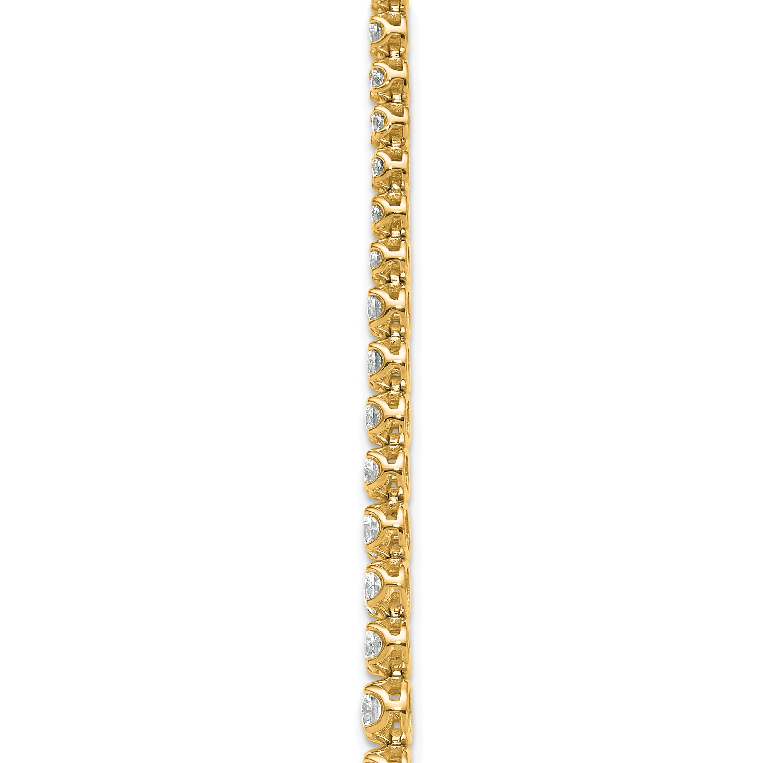 14k 14 7/8 carat Lab Grown Diamond VS+ F+ Complete 18 inch Graduated Layered Tennis Necklace