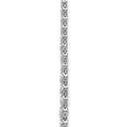 14k White Gold 15 1/2 carat Certified Lab Grown Diamond VS+ F+ Complete 20 inch Graduated Layered Tennis Necklace