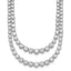 14k White Gold 15 1/2 carat Certified Lab Grown Diamond VS/SI+ G+ Complete 20 inch Graduated Layered Tennis Necklace