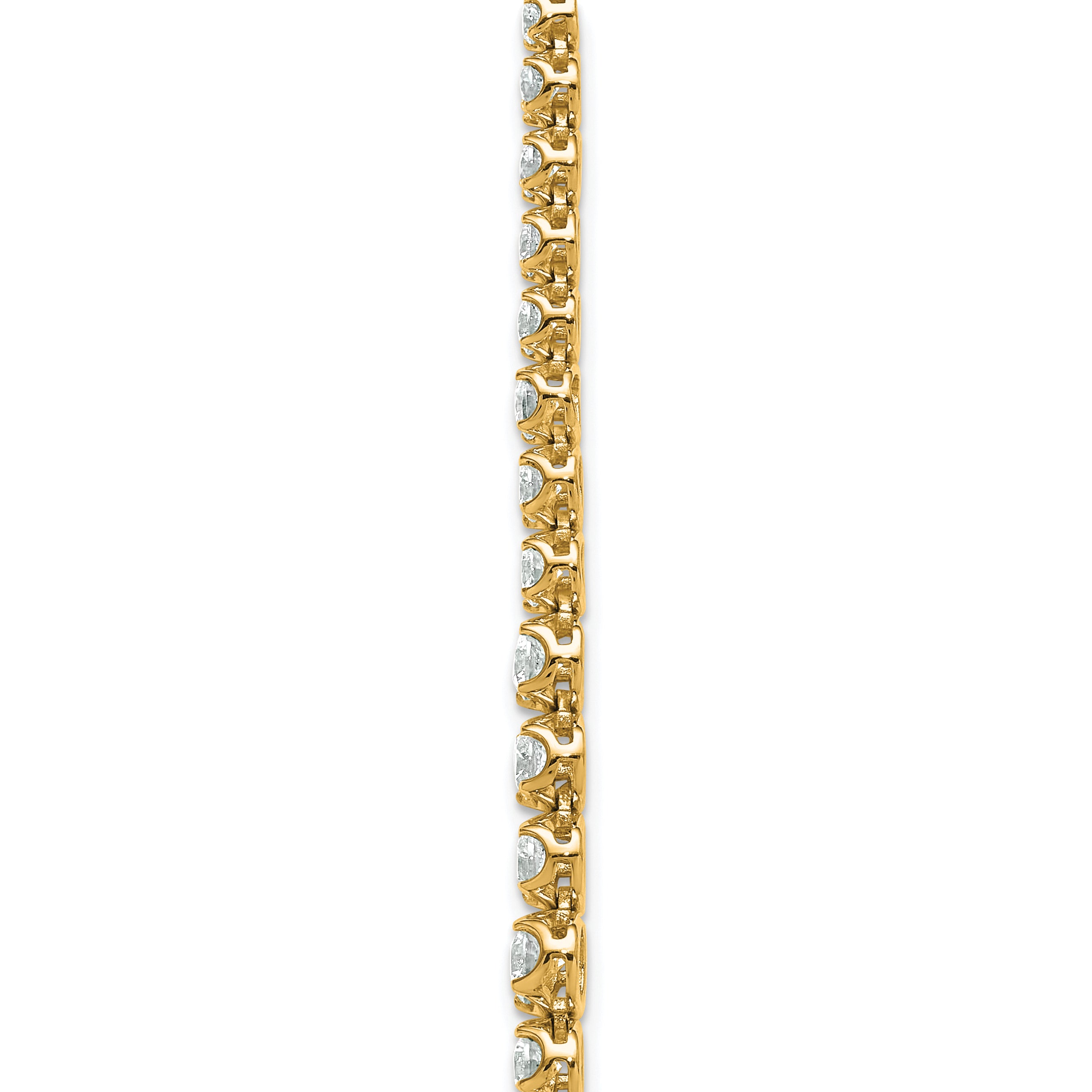 14k 15 1/2 carat Certified Lab Grown Diamond VS/SI+ G+ Complete 20 inch Graduated Layered Tennis Necklace