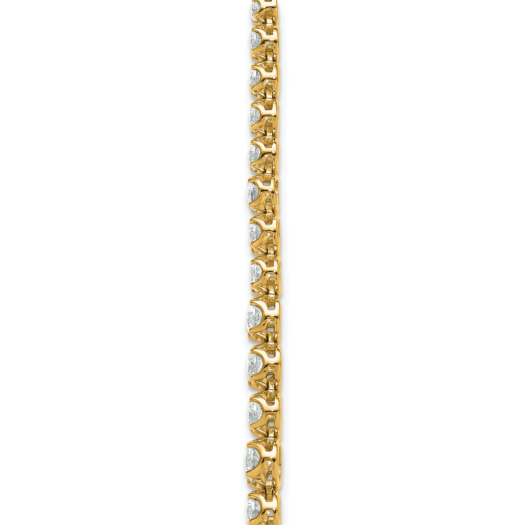 14k 15 1/2 carat Lab Grown Diamond VS+ F+ Complete 20 inch Graduated Layered Tennis Necklace