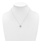 14kw Lab Grown VS/SI+ G+ Diamond Cluster Pendant with Chain