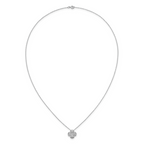 14kw Lab Grown VS/SI+ G+ Diamond Cluster Pendant with Chain