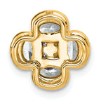 14k 1 1/8 carat Lab Grown Diamond VS/SI+ G+ Complete Cluster Chain Slide Pendant