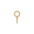 Diamond Beaded Heart Pendant in 14K Yellow Gold (.03 ct. tw.) - Sophia Jewelers