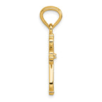 14k Diamond Accented Cross Pendant