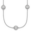 14k White Gold 6 3/4 carat Lab Grown Diamond VS/SI+ G+ Complete 18 inch 8mm Sphere Necklace