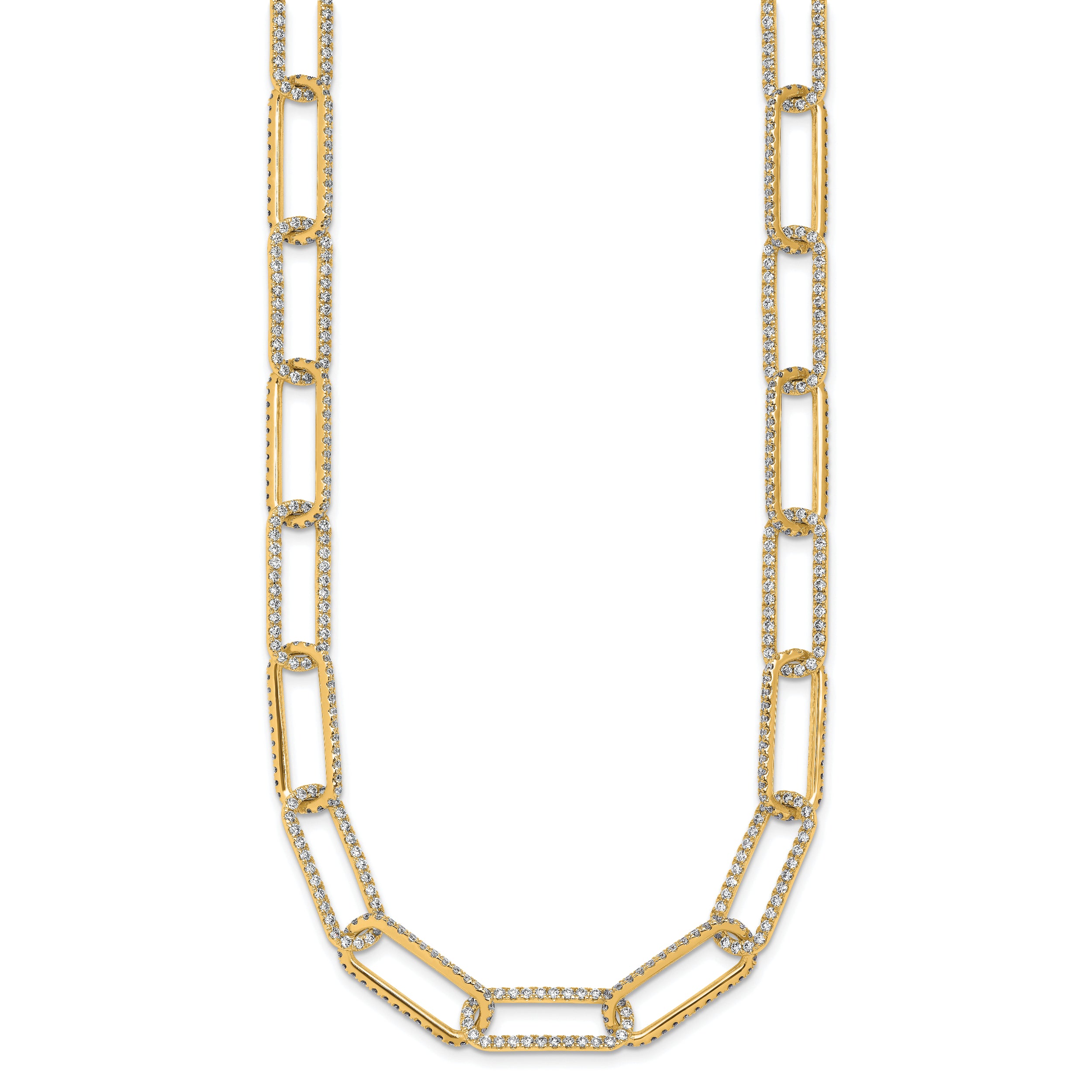 True Origin 14k 8 5/8 carat Lab Grown Diamond VS+ F+ 18 inch Link Necklace