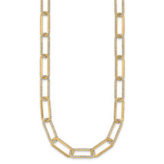 True Origin 14k 8 5/8 carat Lab Grown Diamond VS+ F+ 18 inch Link Necklace