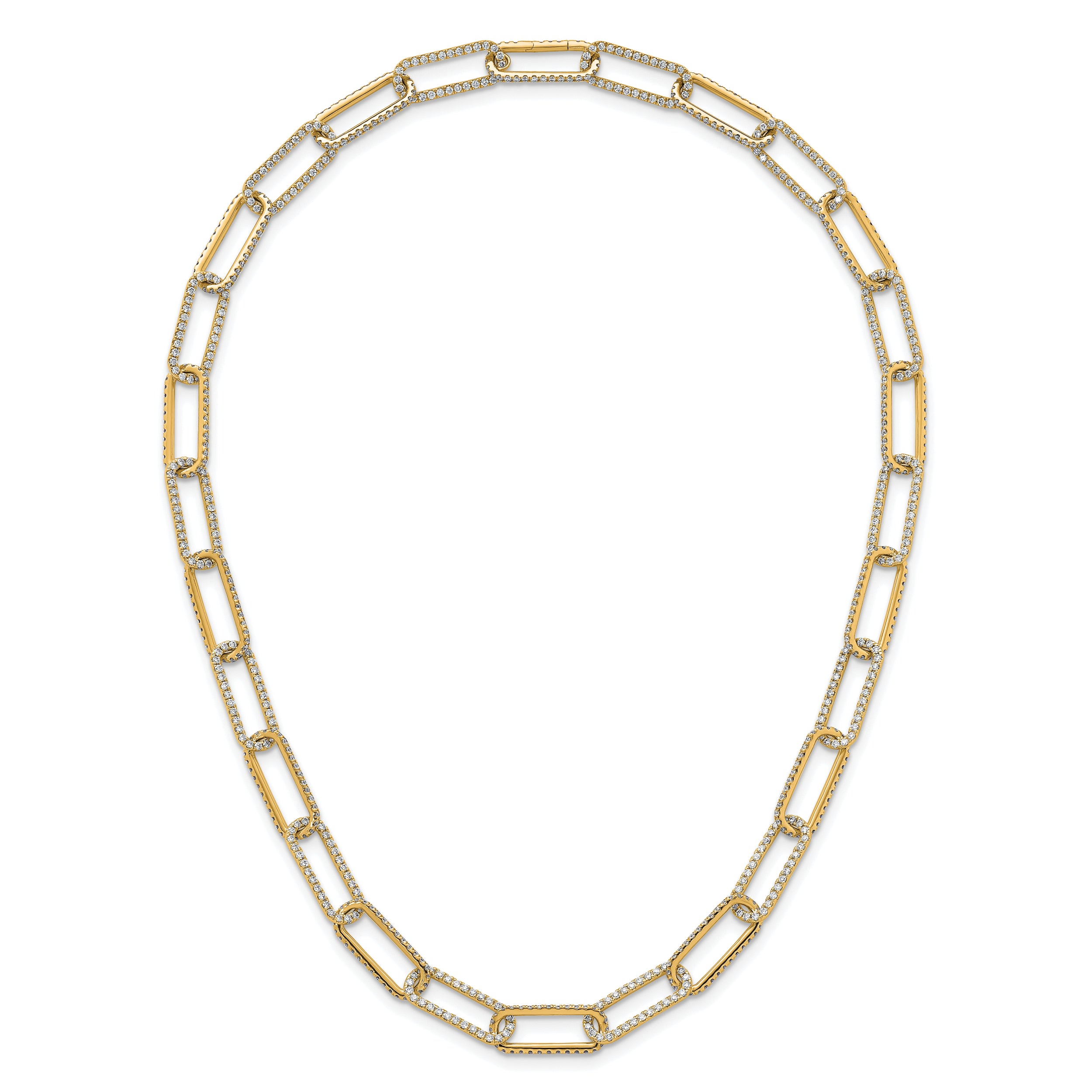 True Origin 14k 8 5/8 carat Lab Grown Diamond VS+ F+ 18 inch Link Necklace