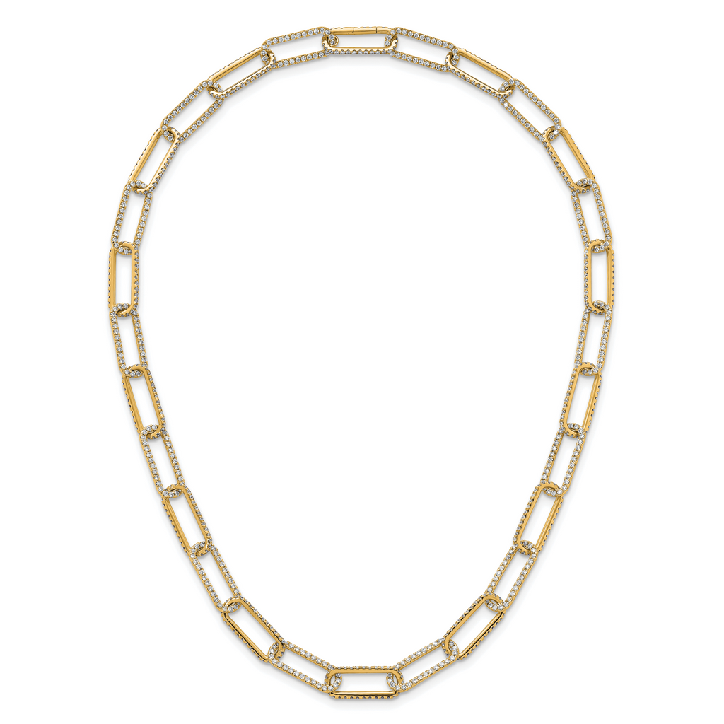 True Origin 14k 8 5/8 carat Lab Grown Diamond VS+ F+ 18 inch Link Necklace
