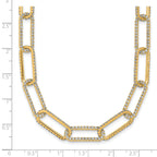 True Origin 14k 8 5/8 carat Lab Grown Diamond VS+ F+ 18 inch Link Necklace