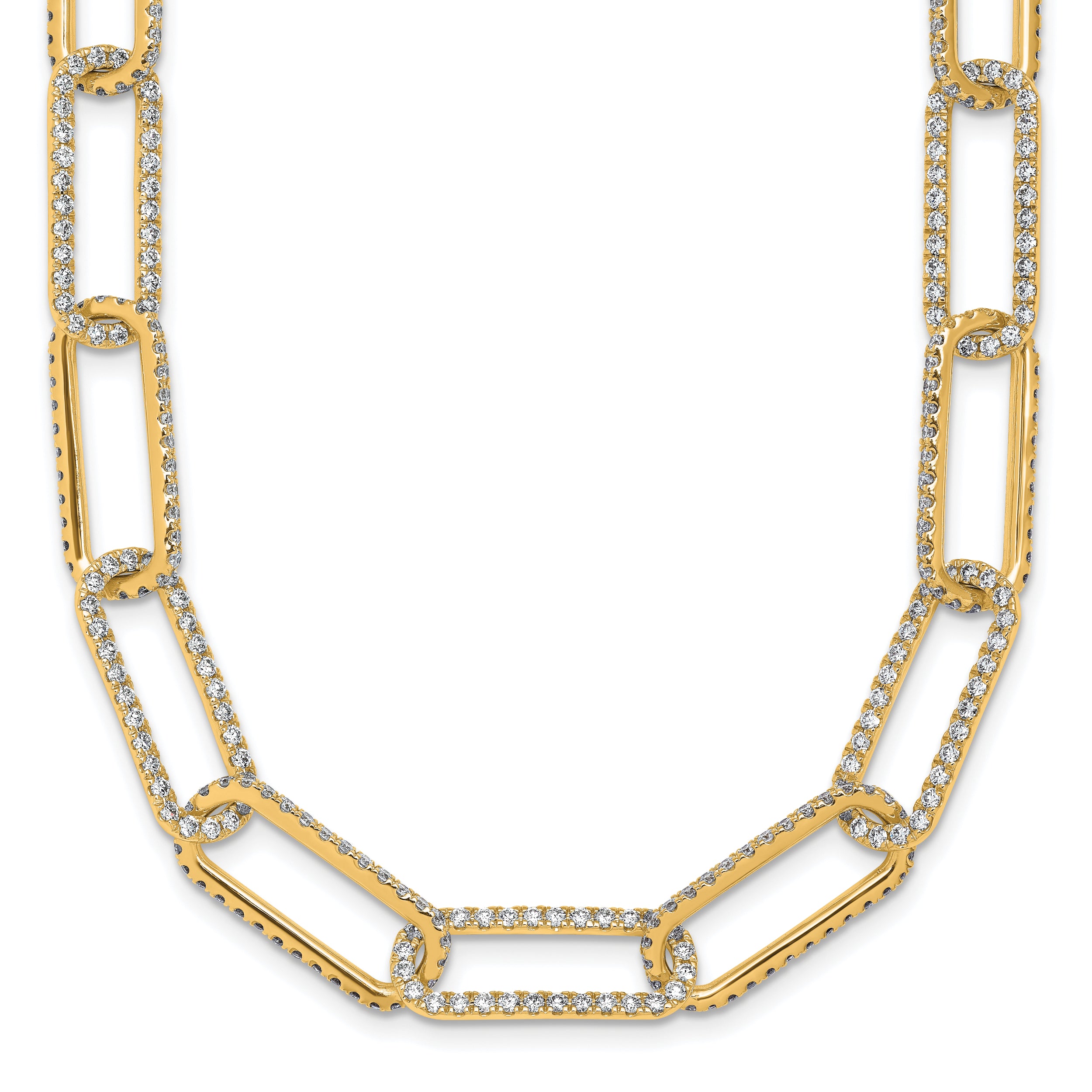 True Origin 14k 8 5/8 carat Lab Grown Diamond VS+ F+ 18 inch Link Necklace