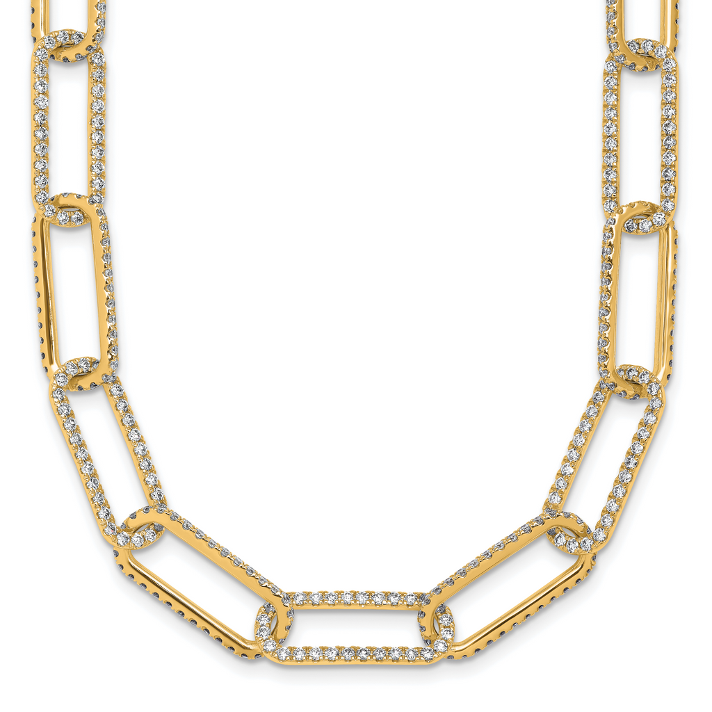 True Origin 14k 8 5/8 carat Lab Grown Diamond VS+ F+ 18 inch Link Necklace