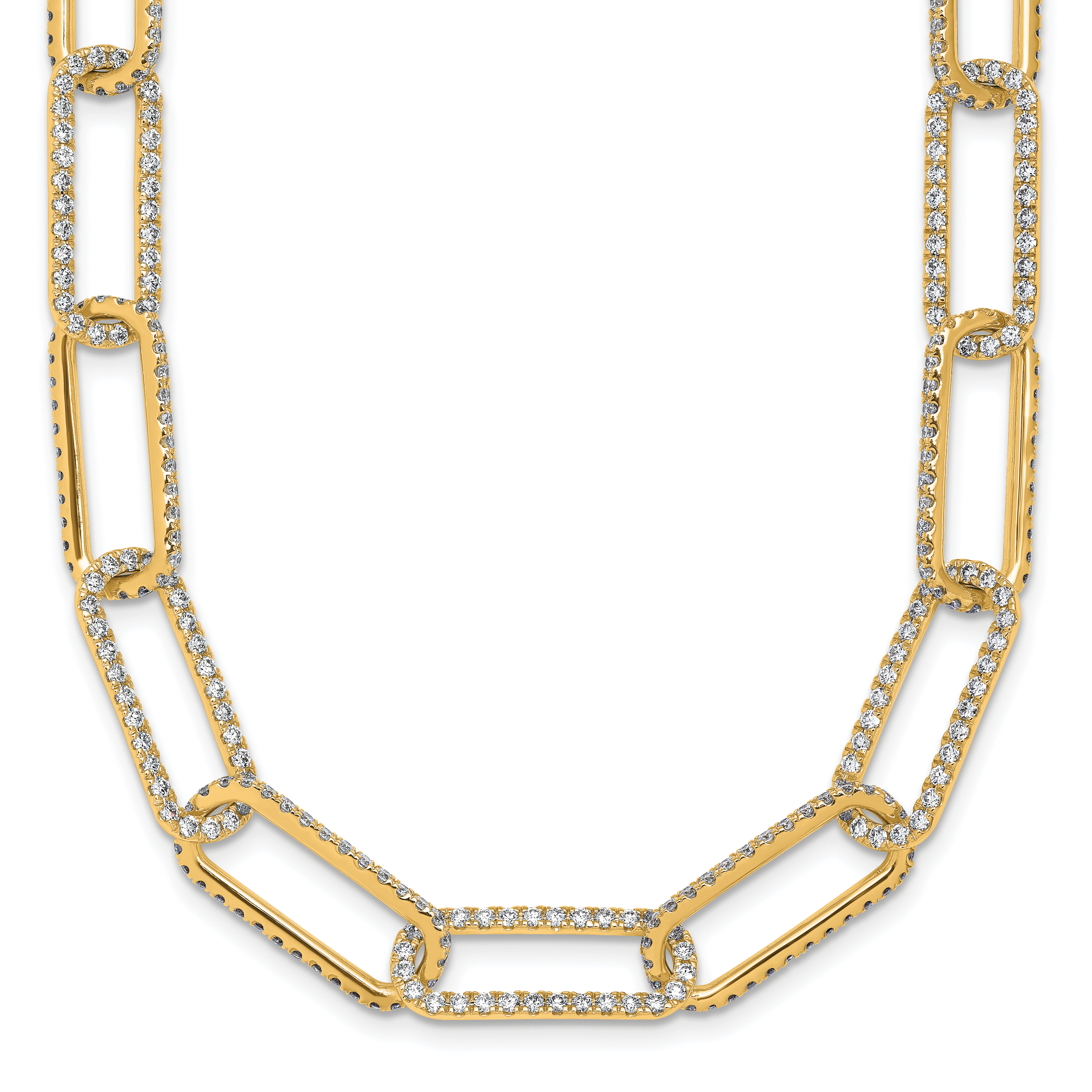 True Origin 14k 8 5/8 carat Lab Grown Diamond VS+ F+ 18 inch Link Necklace