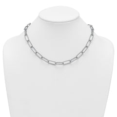 True Origin 14k White Gold 8 5/8 carat Lab Grown Diamond VS+ F+ 18 inch Link Necklace