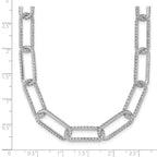 True Origin 14k White Gold 8 5/8 carat Lab Grown Diamond VS+ F+ 18 inch Link Necklace
