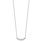 Lab-Grown Diamond Bar Necklace in 14K White Gold (3/4 ct. tw.), 18 Inch - Sophia Jewelers