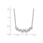Lab-Grown Diamond Bar Necklace in 14K White Gold (3/4 ct. tw.), 18 Inch - Sophia Jewelers