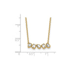 Lab-Grown Diamond Bar Necklace in 14K Yellow Gold (5/8 ct. tw.), 18 Inch - Sophia Jewelers