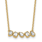 Lab-Grown Diamond Bar Necklace in 14K Yellow Gold (5/8 ct. tw.), 18 Inch - Sophia Jewelers