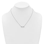 Lab-Grown Diamond Bar Necklace in 14K White Gold (5/8 ct. tw.), 18 Inch - Sophia Jewelers