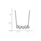 Lab-Grown Diamond Bar Necklace in 14K White Gold (5/8 ct. tw.), 18 Inch - Sophia Jewelers