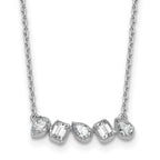 Lab-Grown Diamond Bar Necklace in 14K White Gold (5/8 ct. tw.), 18 Inch - Sophia Jewelers