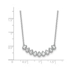 Lab-Grown Diamond Bar Necklace in 14K White Gold (1 ct. tw.) - Sophia Jewelers