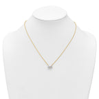 Lab-Grown Diamond Two-Stone Necklace in 14K Yellow Gold (1 3/4 ct. tw.), 18 Inch - Sophia Jewelers