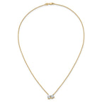 Lab-Grown Diamond Two-Stone Necklace in 14K Yellow Gold (1 3/4 ct. tw.), 18 Inch - Sophia Jewelers