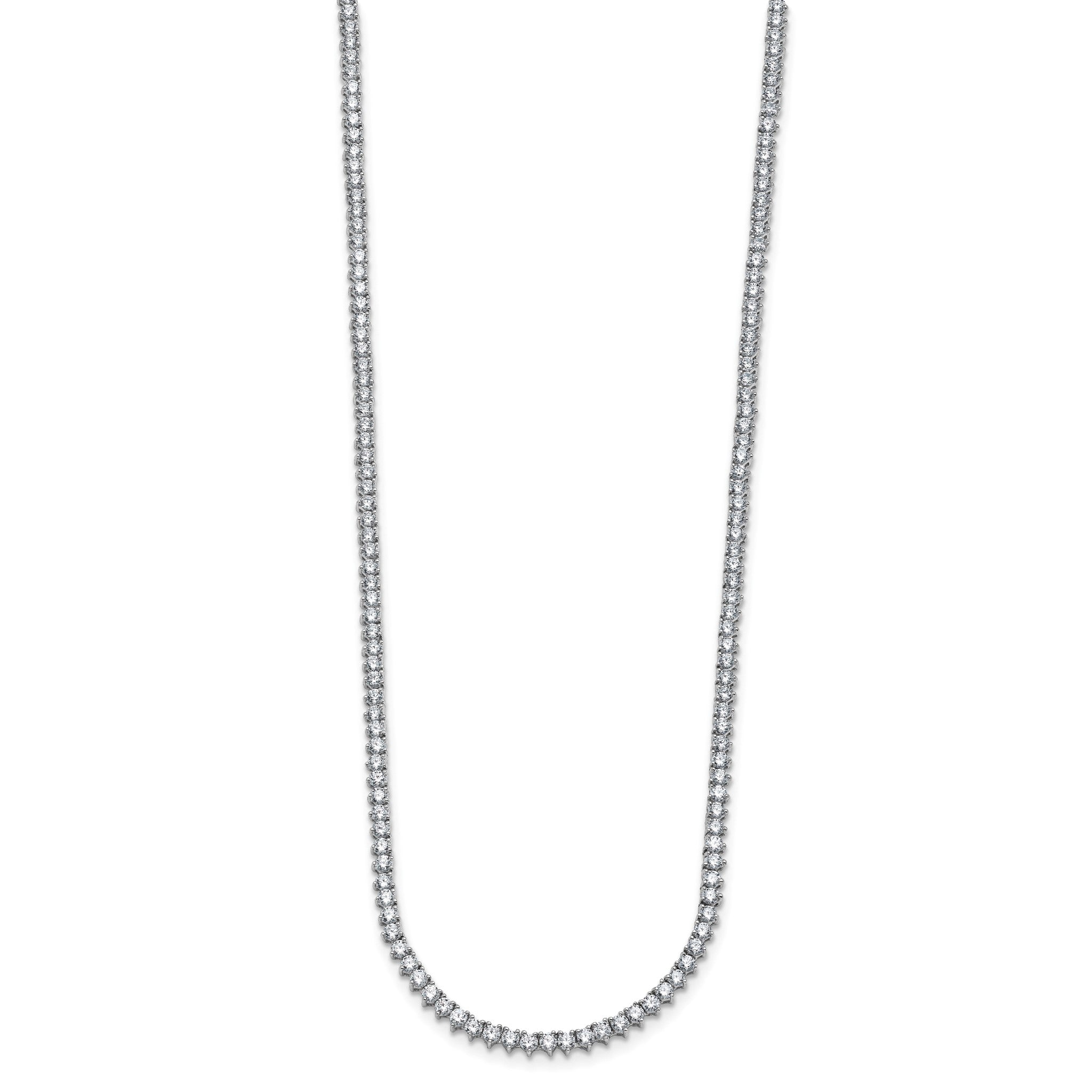 Lab-Grown Diamond Tennis Necklace in 14K White Gold (8 1/10 ct. tw.), 20 Inch Secondary image