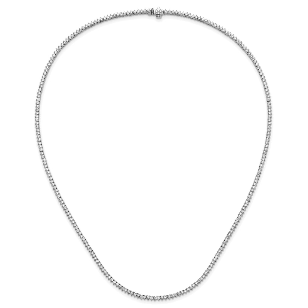 Lab-Grown Diamond Tennis Necklace in 14K White Gold (8 1/10 ct. tw.), 20 Inch - Sophia Jewelers