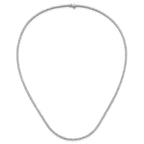 Lab-Grown Diamond Tennis Necklace in 14K White Gold (8 1/10 ct. tw.), 20 Inch - Sophia Jewelers